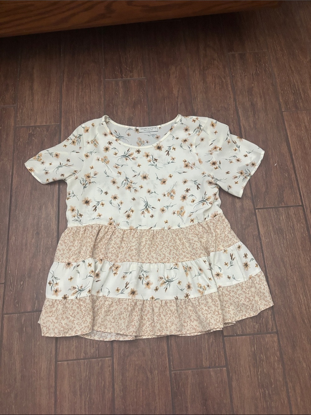 Yellow Floral Flowy Top